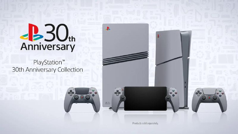 PlayStation®30周年 特别纪念系列 PS5®主机及配件登场索尼公布 PlayStation 30 周年纪念 PS5 / PS5 Pro 及相关配件，9 月 26 日开启预售