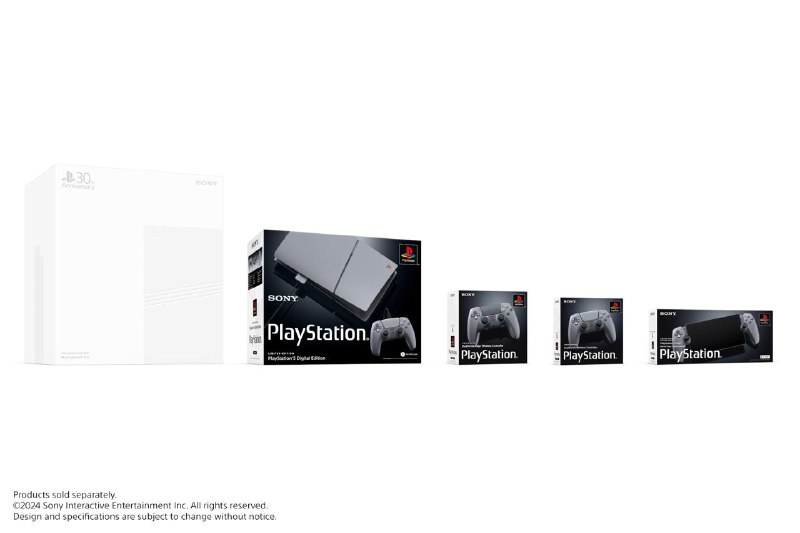 PlayStation®30周年 特别纪念系列 PS5®主机及配件登场索尼公布 PlayStation 30 周年纪念 PS5 / PS5 Pro 及相关配件，9 月 26 日开启预售