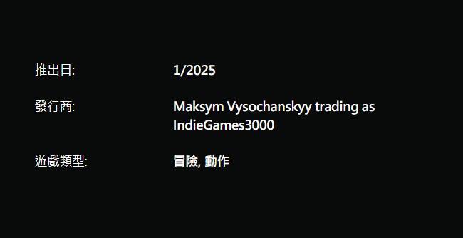 PSN商店上了个《怪物猎人们（Monster Hunters）》，发售时间写的2025年1月份，发行商为Maksym Vysochanskyy trading as IndieGames3000