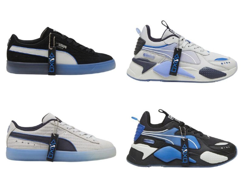 PlayStation × PUMA SUEDE & RS-X 联动鞋将于2024年内发售