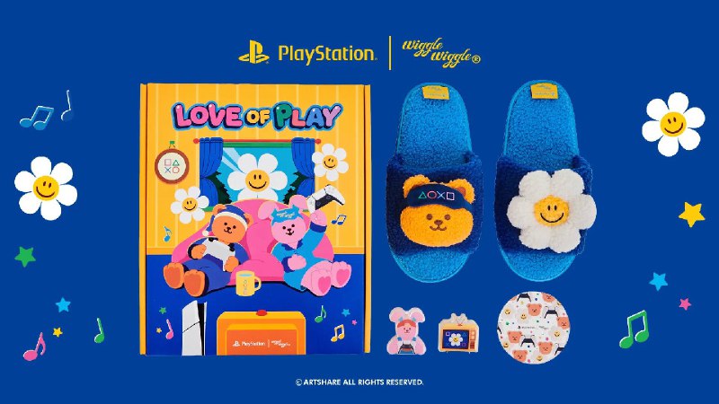 PlayStation与Wiggle Wiggle合作推出了一些周边，包含拖鞋、杯垫、夹子组等，不单独售卖，需参与 线下零售商新春优惠活动/线上官方社媒活动 获取
