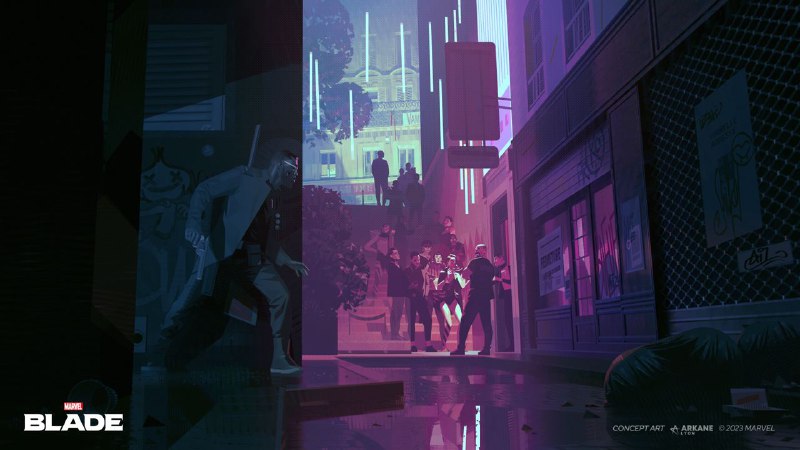《漫威刀锋战士》概念艺术图公开，开发商为Arkane Lyon工作室