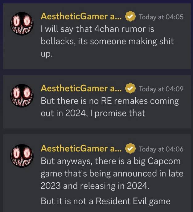 #传闻据Dusk Golem消息，卡普空将在今年内公开除《龙之信条2》之外的一个重要大作，预计将在2024年发售