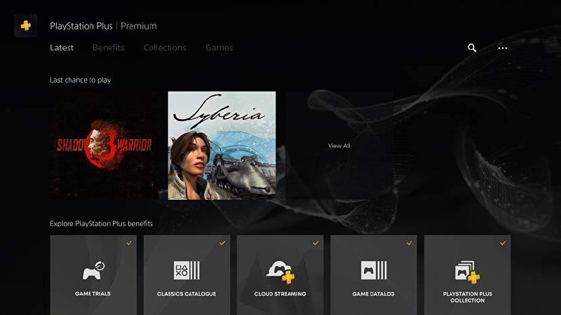 据外媒Eurogamer报道，目前在欧美地区的PSN商店，新版PS+游戏库界面中已出现了“最后游玩机会”（Last Chance To Play）的离库提示列表，目前其中只有《影子武士3》《塞伯利亚之谜》两款游戏