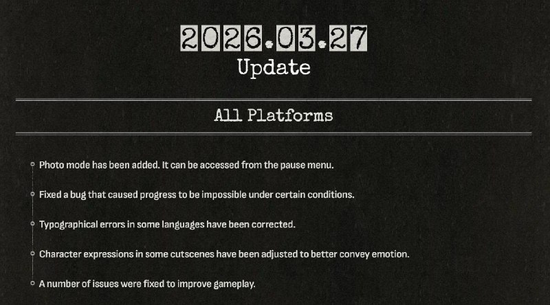 《生化危机安魂曲》「相机模式」已上线，支持调整镜头位置、追加滤镜等画面效果，还能增加边框与贴纸