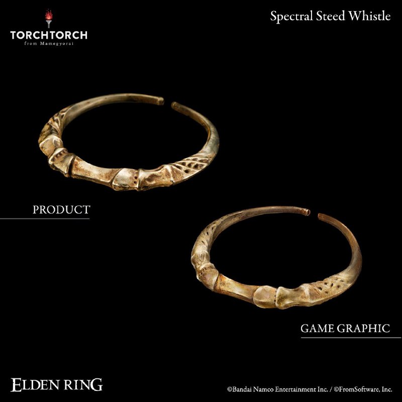《艾尔登法环》「灵马哨笛」现已开启预订，售价28600日元（约合人民币1454元），预计2026年1月发货