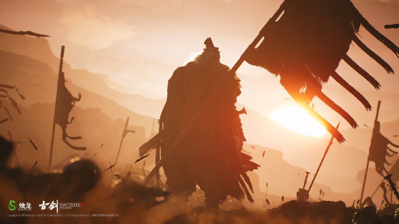 「古剑奇谭」系列ARPG《古剑》官方分享了一组壁纸，本作采用虚幻5引擎打造，将在未来以单机买断制形式登陆主机及PC平台