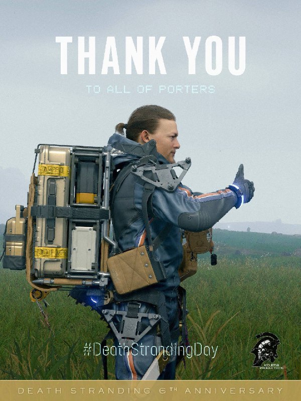 小岛工作室分享的《死亡搁浅》发售六周年贺图