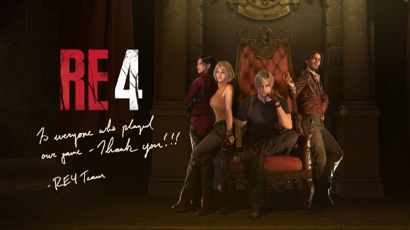 销量突破700万，生化危机4重制版开发团队感谢玩家支持