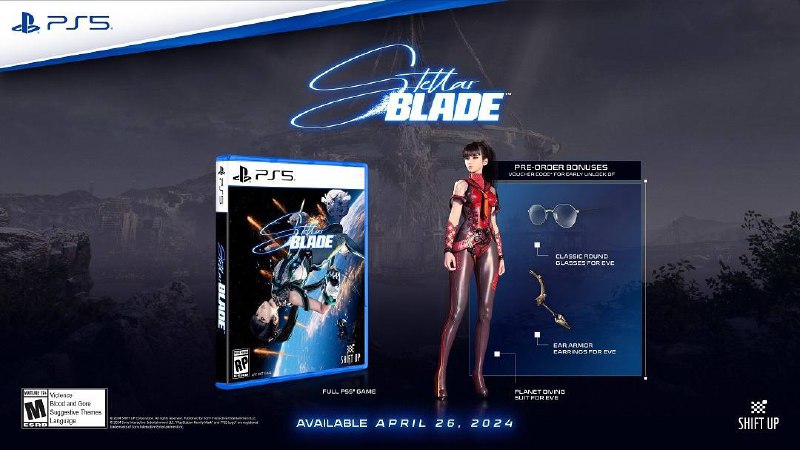 由金亨泰率Shift Up所打造的《星刃》（官译《剑星》）将于2024年4月26日登录PS5平台