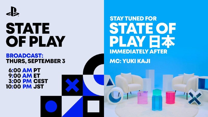 新一期「State of Play」和「State of Play 日本」将于北京时间9月3日晚 9 点起连续播出