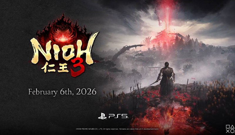 《仁王3》将于2026年2月6日登陆PS5和Steam