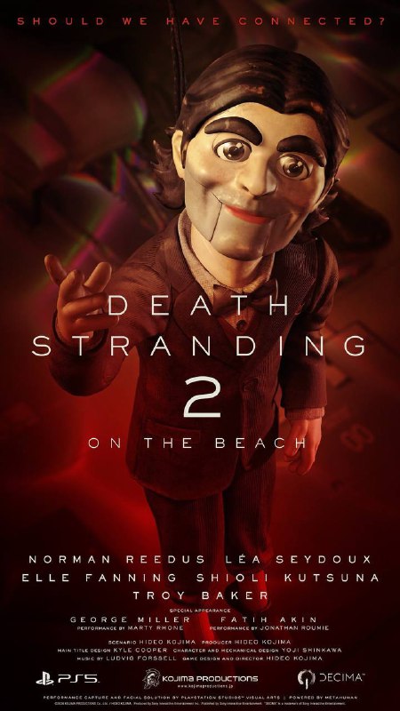 《死亡搁浅2 On The Beach》角色海报数张