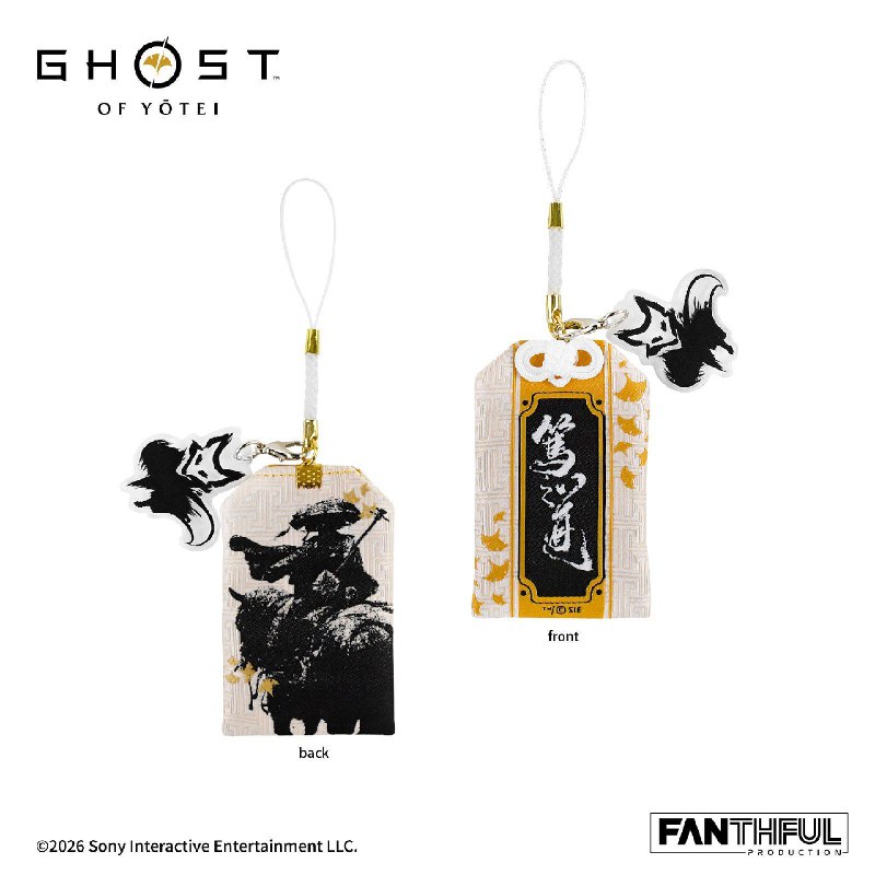 FANTHFUL《羊蹄山之魂》官方正版授权系列周边将于2026年3月发售，该系列周边共八款，以主人公“怨灵化身”阿笃与伙伴狼为主题，以银杏落叶的金黄为基础色调，选取了战斗姿态、旅途剪影、写意的人物原稿以及游戏内出现的经典视觉要素