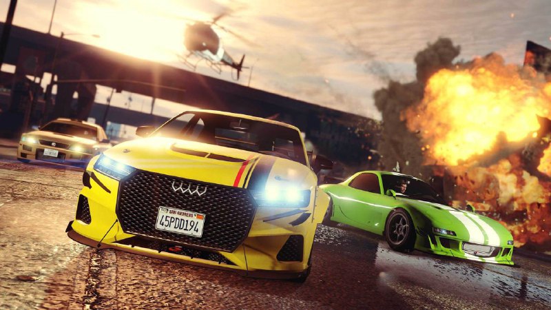 Rockstar公开了更多《GTA5》和《GTA Online》PS5、Xbox Series X|S版本的细节，将于3月15日推出，详情如下：·次世代《GTA5》将提供三个可选模式：画面模式：原生4K+30帧+光线追踪