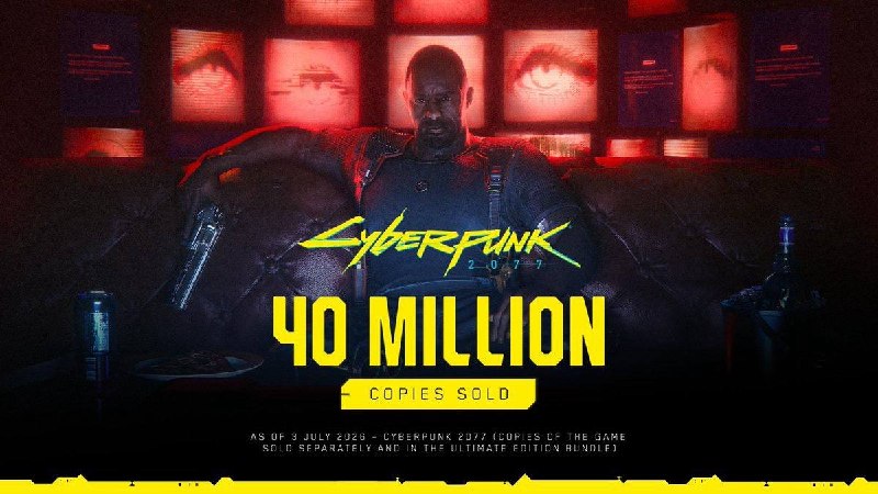 《赛博朋克 2077》累计销量突破4000万份 ​​​