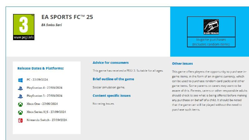 《小丑牌》制作人「Localthunk」近日发推吐槽，表示：因为扑克牌因素，导致PEGI给游戏评级为18+游戏，如果我给游戏中加点微交易、战利品或赌博机制，这样就能把评级降到像《EA Sports FC》那样的3+了