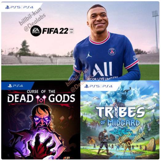 #会免泄露喜闻乐见的会免泄露又来了据法国游戏网站 Dealabs 用户billbil-kun提前泄露2022年5月PS+欧美服会免游戏阵容分别是：PS4/PS5《FIFA 22》PS4/PS5《米德加德部落》PS4《无间冥寺》