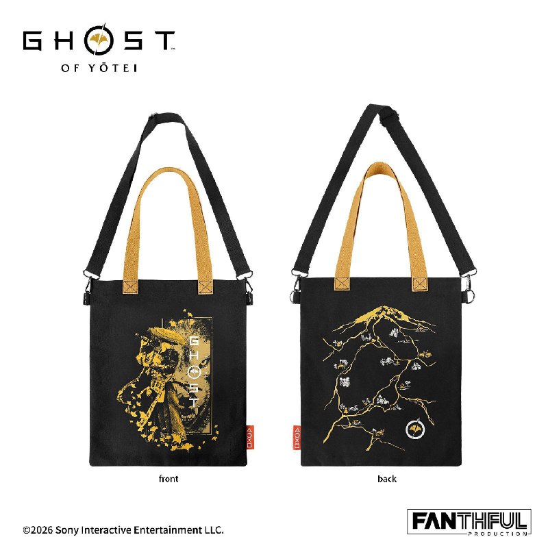 FANTHFUL《羊蹄山之魂》官方正版授权系列周边将于2026年3月发售，该系列周边共八款，以主人公“怨灵化身”阿笃与伙伴狼为主题，以银杏落叶的金黄为基础色调，选取了战斗姿态、旅途剪影、写意的人物原稿以及游戏内出现的经典视觉要素