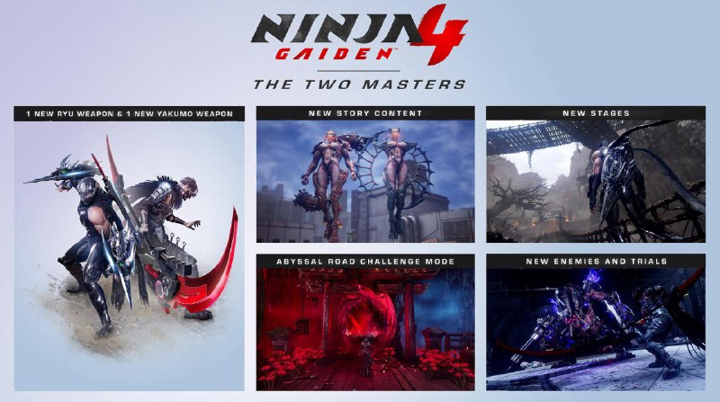 Team NINJA宣布《忍者龙剑传4》DLC “两名超忍” 将于2026年3月4日上线