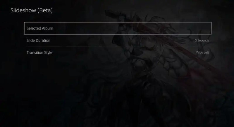 曝PS5界面将迎个性化升级：截图可变动态幻灯片壁纸系统新增的幻灯片背景模式，可自动从玩家收藏的截图中选取图片轮播展示