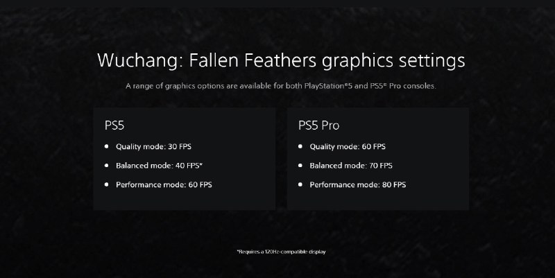 将于7月24日发售的《 明末:渊虚之羽》PS官方页面近日进行了更新，公布了本作在PS5上的画质表现