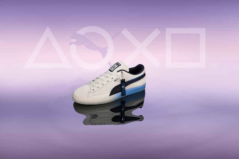 「PUMA」首次与PlayStation合作，推出系列运动商品，将于4月18日发售SUEDE 系列：14300 日元RS-X 系列：17600 日元帽子：5500 日元小挎包：11000 日元T 恤：5500 日元帽衫：10450 日元短裤：7700 日元夹克衫：13200 日元「PUMA」首次与PlayStation合作，推出系列运动商品，将于4月18日发售SUEDE 系列：14300 日元RS-X 系列：17600 日元帽子：5500 日元小挎包：11000 日元T 恤：5500 日元帽衫：10450 日元短裤：7700 日元夹克衫：13200 日元