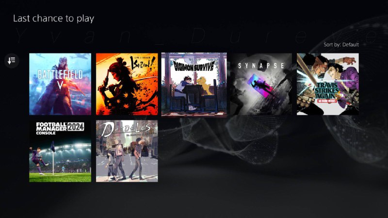 #最后的游戏机会2025年10月的2/3档会员库即将离库：2️⃣2️⃣3️⃣3️⃣《战地5》 《人中之龙 维新！》 《数码宝贝 绝境求生》 《突触》 《特拉维斯再战江湖：英雄不再 完全版》 《足球经理2024》 《侦探神宫寺三郎：代达洛斯 黄金爵士的觉醒》