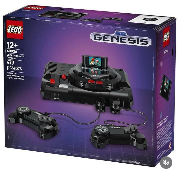 乐高将推出 SEGA Genesis 主机积木（美版Mega Drive），编号40926，积木数479，售价39.99美元，6月1日发售