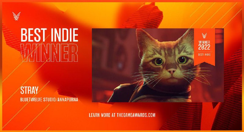 年度游戏：「艾尔登法环」玩家之声：「原神」最佳游戏指导：：「艾尔登法环」最佳叙事：「战神 诸神黄昏」最佳艺术指导：「艾尔登法环」最佳音乐：「战神 诸神黄昏」最佳音效设计：「战神 诸神黄昏」最佳表演：「Christopher Judge」（战神 诸神黄昏）游戏影响力奖：「日落黄昏时」最佳运营游戏：「最终幻想14」最佳独立游戏：「迷失 Stray」最佳手机游戏：「MARVEL SNAP」最佳社区支持：「最终幻想14」无障碍创新：「战神 诸神黄昏」最佳 VR/AR 游戏：「MOSS: BOOK II」最佳动作游戏：「猎天使魔女3」最佳动作/冒险游戏：「战神 诸神黄昏」最佳角色扮演游戏：「艾尔登法环」最佳格斗游戏：「多元宇宙大乱斗」最佳家庭游戏：「星之卡比 探索发现」最佳模拟/策略游戏：「马力欧+疯狂兔子 星耀之愿」最佳运动/竞速游戏：「GT赛车7」最佳多人游戏：「斯普拉遁3」年度内容创作者：「LUDWIG」最佳初次亮相独立游戏：「迷失 Stray」最佳改编：「英雄联盟：双城之战」最受期待游戏：「塞尔达传说 王国之泪」最佳电竞游戏：「VALORANT」最佳电竞选手：「JACOB “YAY” WHITEAKER」最佳电竞战队：「LOUD」最佳电竞教练：「MATHEUS “BZKA” TARASCONI」最佳电竞赛事：「2022 LEAGUE OF LEGENDS WORLD CHAMPIONSHIP」年度游戏：「艾尔登法环」玩家之声：「原神」最佳游戏指导：：「艾尔登法环」最佳叙事：「战神 诸神黄昏」最佳艺术指导：「艾尔登法环」最佳音乐：「战神 诸神黄昏」最佳音效设计：「战神 诸神黄昏」最佳表演：「Christopher Judge」（战神 诸神黄昏）游戏影响力奖：「日落黄昏时」最佳运营游戏：「最终幻想14」最佳独立游戏：「迷失 Stray」最佳手机游戏：「MARVEL SNAP」最佳社区支持：「最终幻想14」无障碍创新：「战神 诸神黄昏」最佳 VR/AR 游戏：「MOSS: BOOK II」最佳动作游戏：「猎天使魔女3」最佳动作/冒险游戏：「战神 诸神黄昏」最佳角色扮演游戏：「艾尔登法环」最佳格斗游戏：「多元宇宙大乱斗」最佳家庭游戏：「星之卡比 探索发现」最佳模拟/策略游戏：「马力欧+疯狂兔子 星耀之愿」最佳运动/竞速游戏：「GT赛车7」最佳多人游戏：「斯普拉遁3」年度内容创作者：「LUDWIG」最佳初次亮相独立游戏：「迷失 Stray」最佳改编：「英雄联盟：双城之战」最受期待游戏：「塞尔达传说 王国之泪」最佳电竞游戏：「VALORANT」最佳电竞选手：「JACOB “YAY” WHITEAKER」最佳电竞战队：「LOUD」最佳电竞教练：「MATHEUS “BZKA” TARASCONI」最佳电竞赛事：「2022 LEAGUE OF LEGENDS WORLD CHAMPIONSHIP」