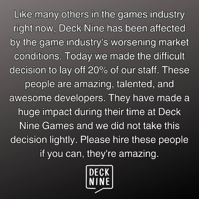 「奇异人生」系列开发商Deck Nine 宣布裁员20% ​​​
