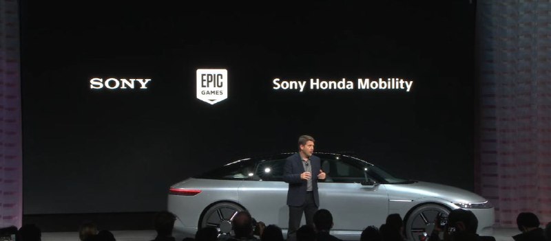 #CES2023索尼新品牌AFFLA原型车展示，将集成索尼电影、游戏、音乐功能，2025年上半年开订，2025年正式开始销售，2026年首先登陆美国市场