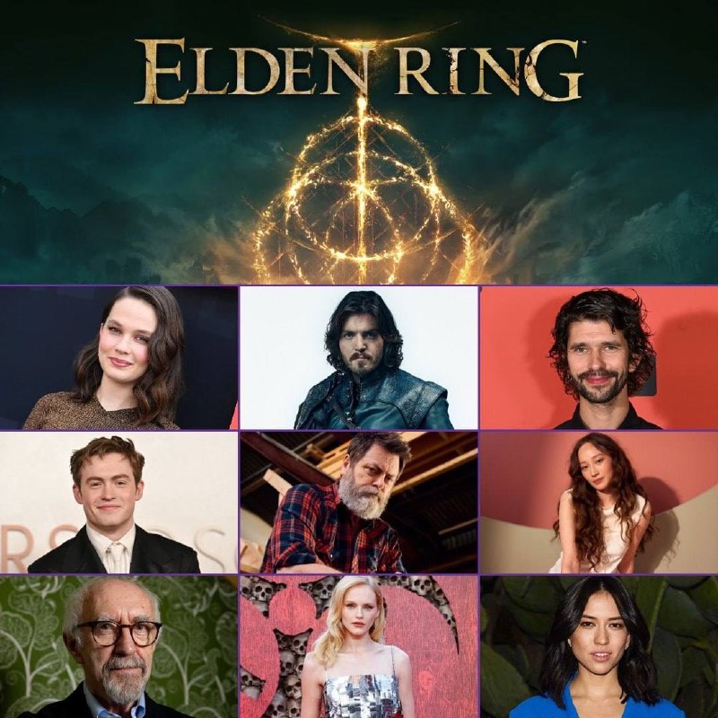 由A24影业与万代南梦宫联合制作的《艾尔登法环》真人改编电影定于2028年3月3日上映，影片将于2026年春季开拍，出演演员阵容发表：基特・康纳汤姆・伯克本・卫肖卡莉・史派妮尼克・奥弗曼水野索诺娅哈瓦那・罗斯・刘彼得・塞拉菲诺威茨约翰・霍奇金森乔纳森・普雷西艾玛・莱尔德露比・克鲁兹