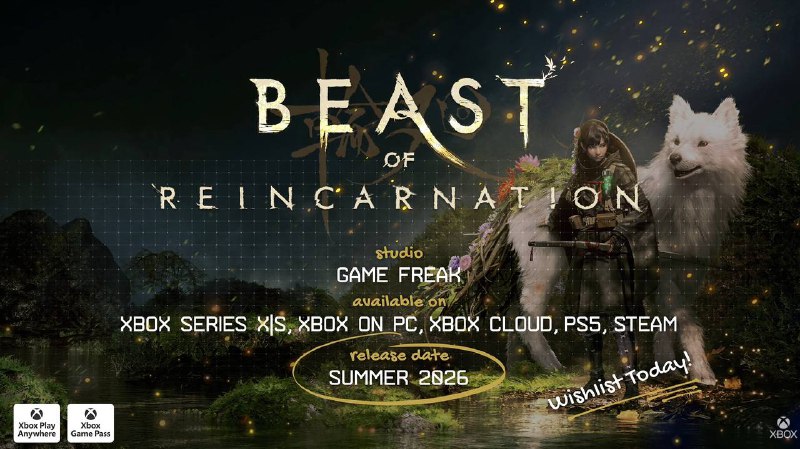 ARPG《轮回之兽》将于夏季登陆PS5、Xbox Series X|S和PC平台，首发加入Game Pass，支持中文