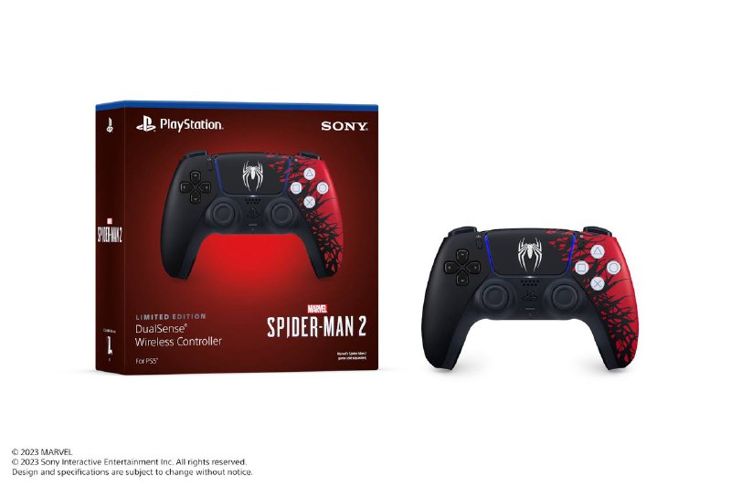 《漫威蜘蛛侠2》限定PS5主机套装、PS5面板和DualSense手柄公布，9月1日发售