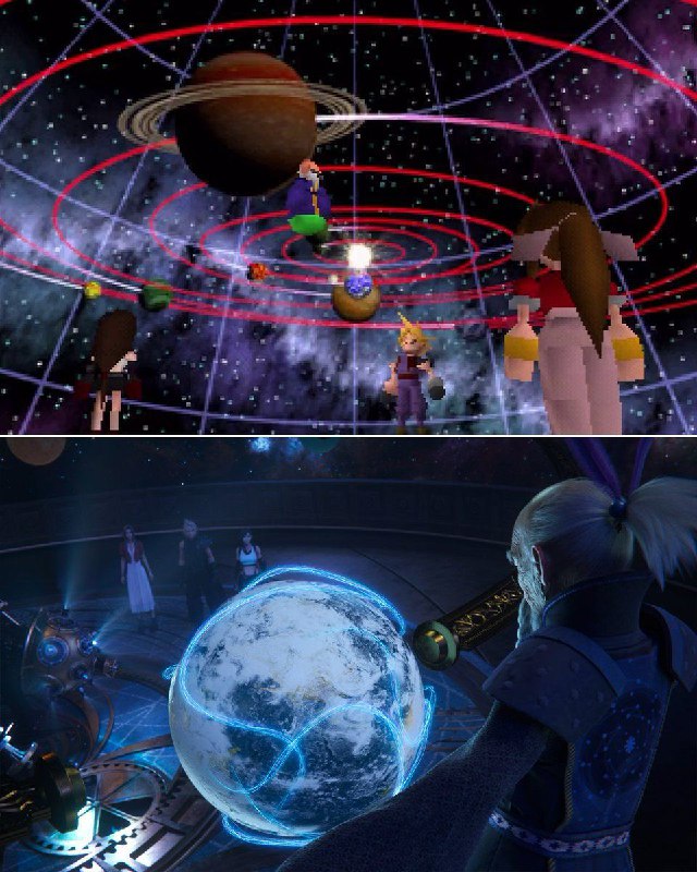 《最终幻想7：重生》与97原版对比《最终幻想7：重生》与97原版对比