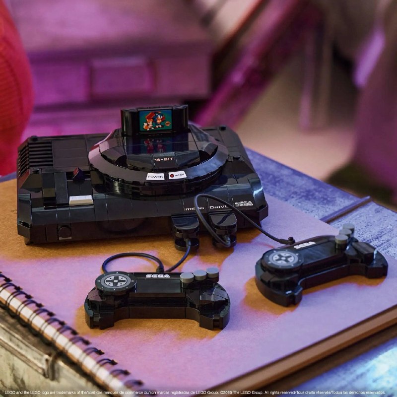 乐高将推出 SEGA Genesis 主机积木（美版Mega Drive），编号40926，积木数479，售价39.99美元，6月1日发售