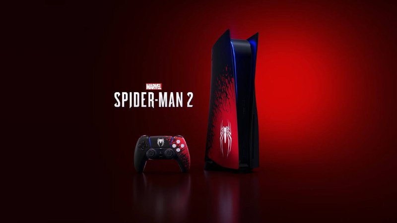 《漫威蜘蛛侠2》限定PS5主机套装、PS5面板和DualSense手柄公布，9月1日发售
