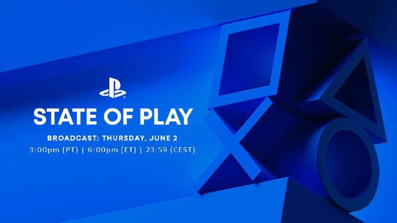 索尼宣布将于北京时间6月3日早晨6点带来最新一期State of Play，本次直播时长约30分钟，将包括“令人兴奋”的第三方厂商游戏内容，以及几款正在开发中的 PS VR2 游戏