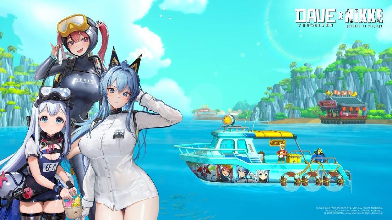 《潜水员戴夫》X《妮姬：胜利女神》联动喷绘兑换码： AEGISTHEDIVER