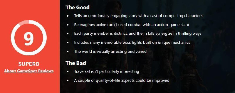 由法国游戏工作室Sandfall Interactive所带来的回合制RPG《光与影：33号远征队》全球媒体评测现已解禁