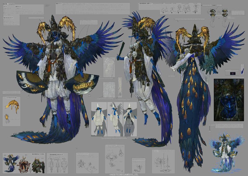 一些《仁王3》的怪物开发设计图一些《仁王3》的怪物开发设计图