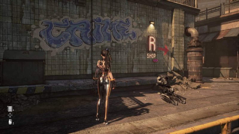 《剑星》游戏中“R 商店”旁边墙上有“Hard”的涂鸦字样，两者连起来的“Hard R”在美国俚语中与“Nigger”类似，都带有种族歧视性质