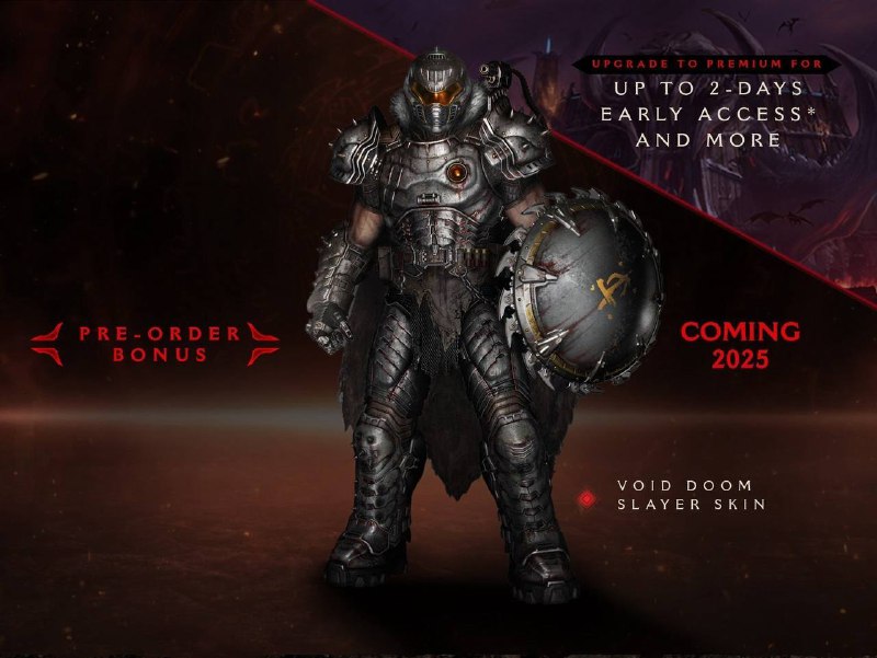 《毁灭战士：黑暗时代》PS5中文实体版预购已开启，预购限定特典为「虚空毁灭战士造型」，标准实体版售价499港币，约合人民币465元，典藏实体版售价1239港币，约合人民币1154元