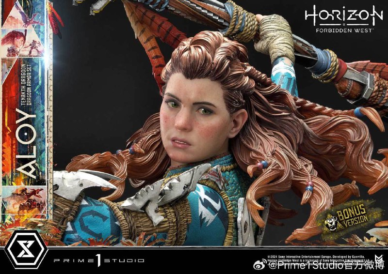 Prime 1 Studio新作，来自《地平线：西之绝境》，身着特纳克龙骑兵套装的，1/4比例的UPMHFW-02埃洛伊， 5月9日开始预定