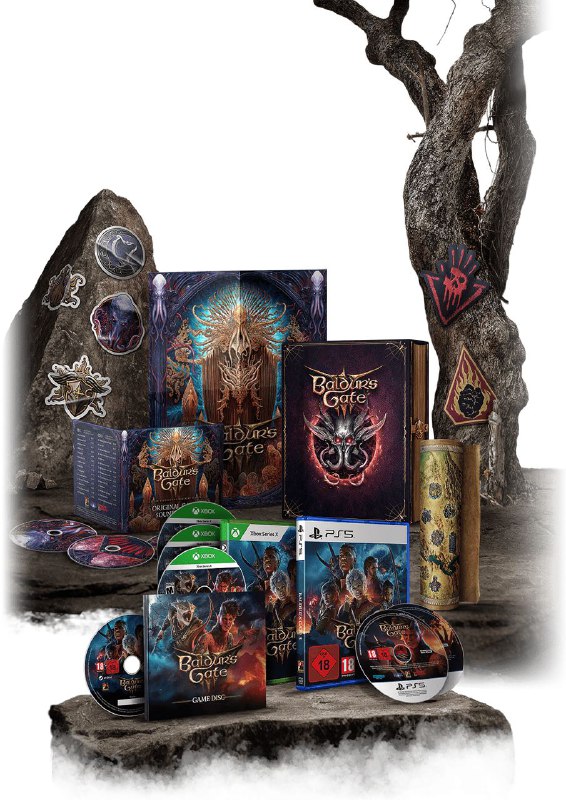 Larian Studios宣布今年8月推出正式版的CRPG大作《博德之门3》将在2024年第一季度推出PS5/Xbox/PC版本的实体豪华版（包含实体光碟），售价79.99美元