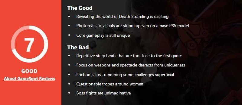 由小岛工作室所带来的新作《死亡搁浅2：冥滩之上》全球媒体评测现已解禁