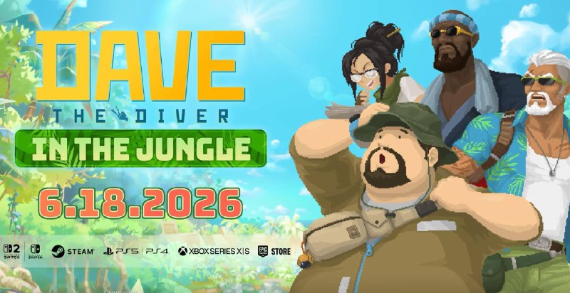 MINTROCKET宣布，《潜水员戴夫》DLC“丛林” 将于6月18日在所有平台上推出