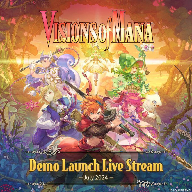 Square Enix公开《圣剑传说 Visions of Mana》体验版介绍影片，免费体验版今日正式发布，可以体验部分本篇剧情、战斗以及探索，试玩可以获得在游戏本篇序章可用的道具