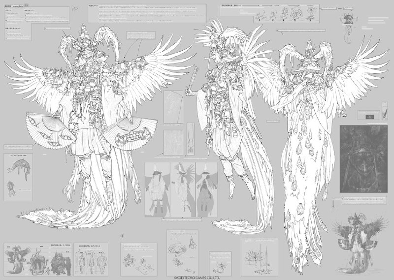 一些《仁王3》的怪物开发设计图一些《仁王3》的怪物开发设计图